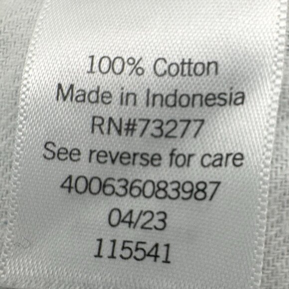 NWT Sonoma Men's Big & Tall Blue White Plaid Long Sleeve Flannel Size 5XB - Picture 7 of 7